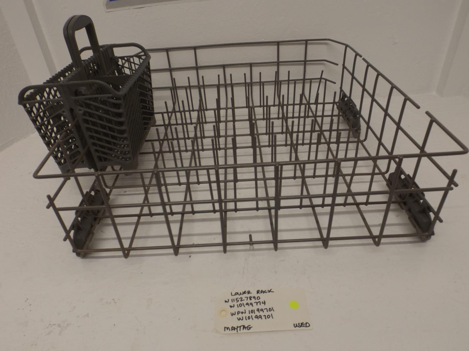 Maytag Dishwasher W11527890 W10199774 WPW10199701 W10199701 Lower Rack Used Maytag Dishwasher W11527890 W10199774 WPW10199701 W10199701 Lower Rack Used